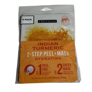 Freeman Indian Turmeric 2 Step Peel Mask 4 Pack Hydrating Face Care